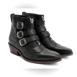 John Fluevog Jet triple buckle boots size 9.5